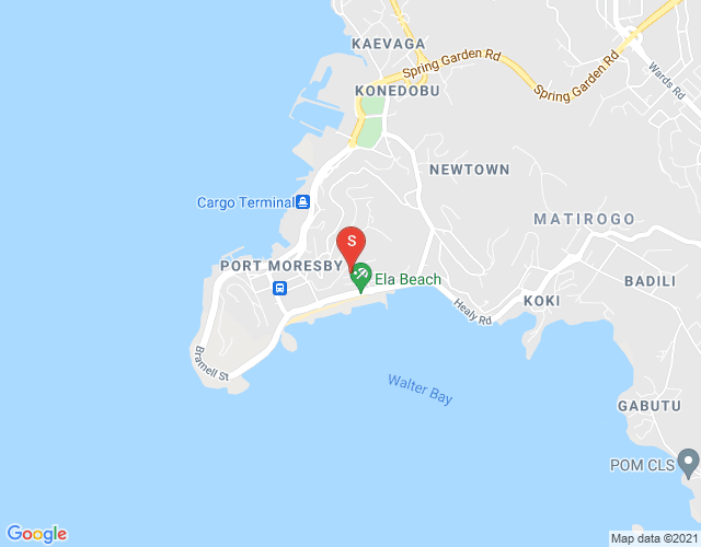 Map of Street Chesterfield, Ela Beach, Port Moresby, NCD