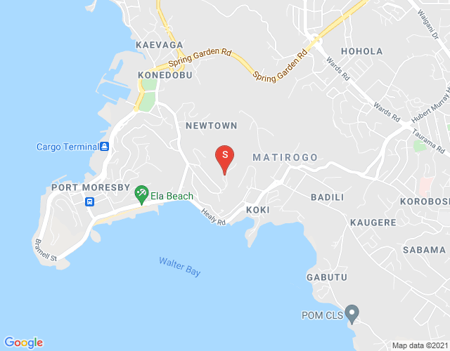 Map of 1  Olmstead St, Ela Makana Town, Ela Mekana, Port Moresby, NCD