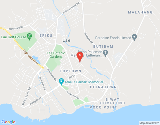 Map of APARTEL/Eagle Street Cassowary Road, Lae, Morobe