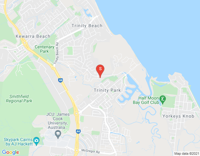 Map of Trinity Beach, Cairns & District, 4879, QLD