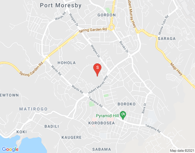 Map of Moonbi Street 1, Korobosea, Port Moresby, NCD