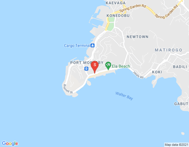 Map of Ela Beach Road, Ela Beach, Port Moresby, NCD