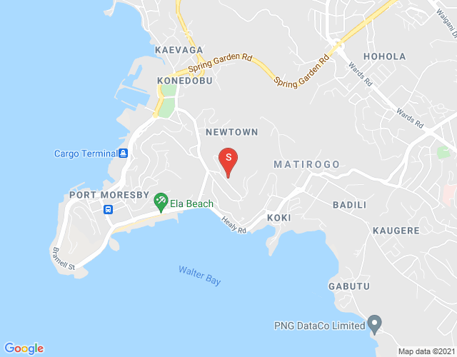 Map of Street Ela Makana, Town, Port Moresby, NCD