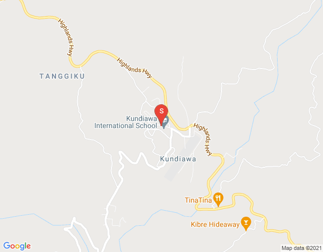 Map of Kundiawa, Simbu (Chimbu)