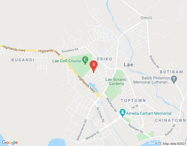 Map of Hibiscus Ave Eriku, Lae, Morobe