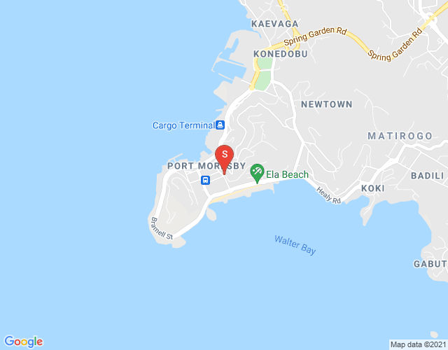 Map of Street Brampton, Town, Port Moresby, NCD