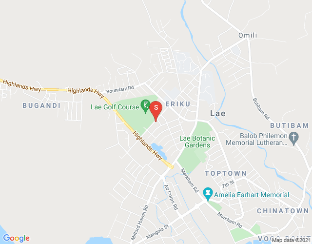Map of Lae, Morobe