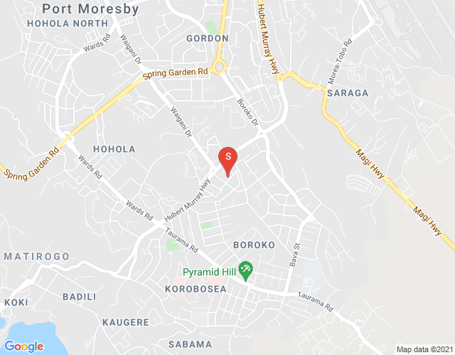 Map of Angau Drive 1, Boroko, Port Moresby, NCD