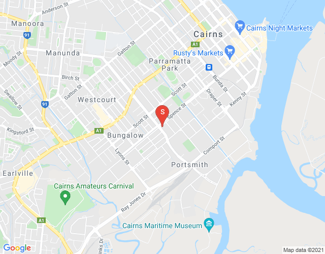 Map of 1/205 Spence Street, Bungalow, Cairns & District, 4870, QLD