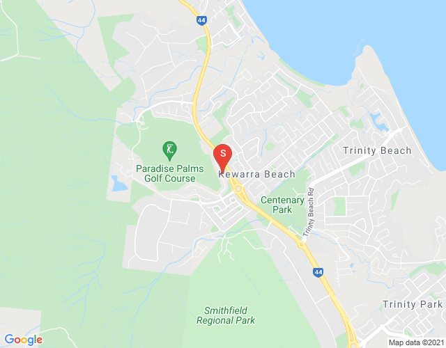 Map of Kewarra Beach, Cairns & District, 4879, QLD