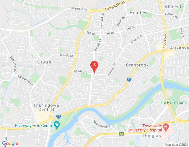 Map of 18 Hall Street, KIRWAN, Townsville & District, 4817, QLD