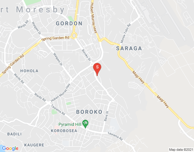 Map of Boroko Drive, Boroko, Port Moresby, NCD