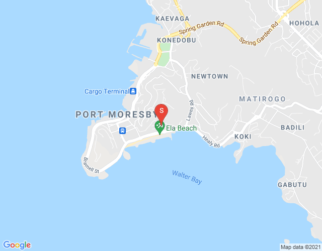 Map of Kermadec Street, Ela Beach, Port Moresby, NCD