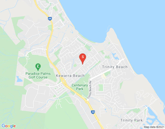 Map of 1 Cabarita Street, KEWARRA BEACH, Cairns & District, 4879, QLD