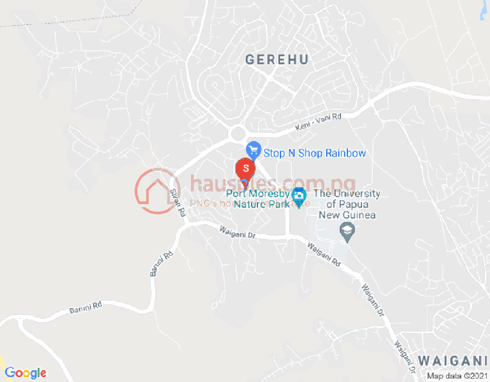 Map of Rainbow Estate, Port Moresby, NCD
