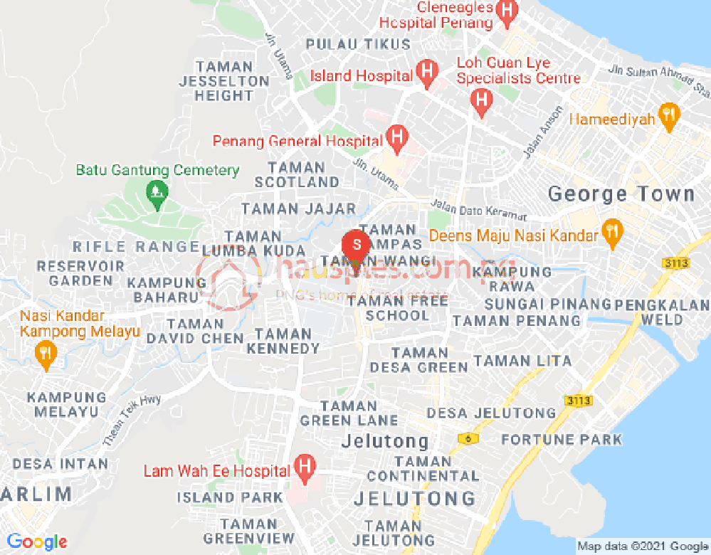 Map of Town, Port Moresby, NCD