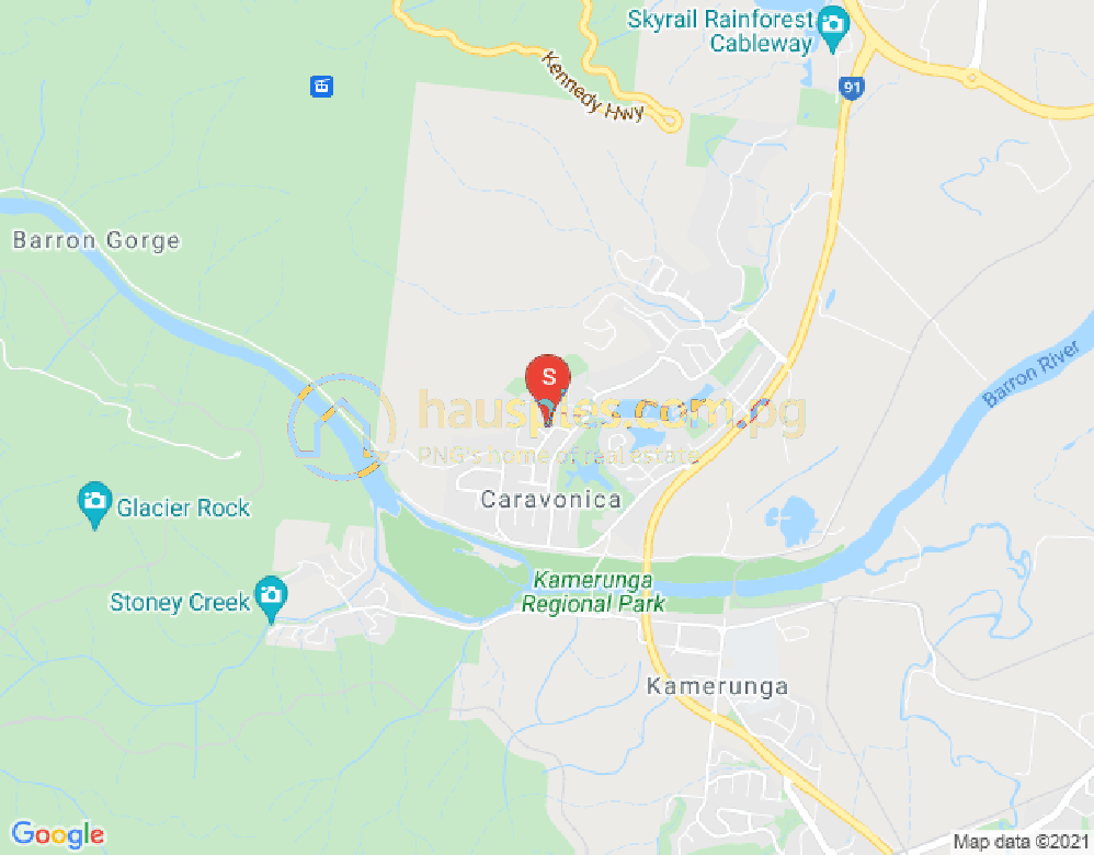 Map of Caravonica, Cairns & District, 4878, QLD
