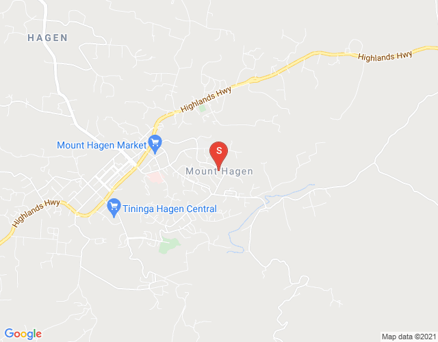 Map of Ninji Drive, Mount Hagen, Western Highlands