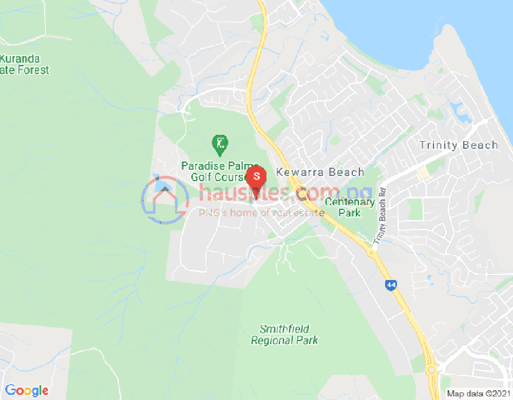 Map of 21 McAlister Ave, KEWARRA BEACH, Cairns & District, 4879, QLD