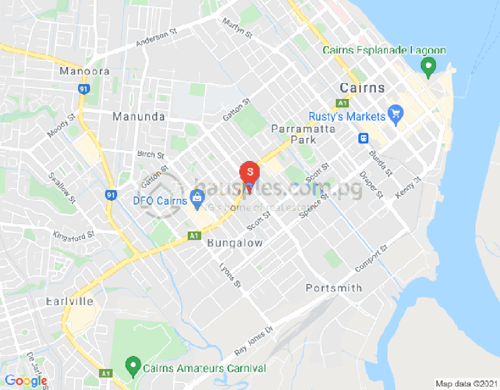 Map of Bungalow, Cairns & District, 4870, QLD