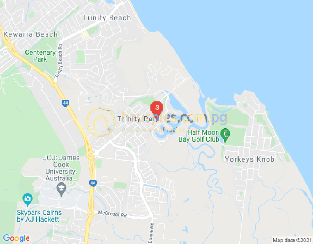 Map of Trinity Park, Cairns & District, 4879, QLD