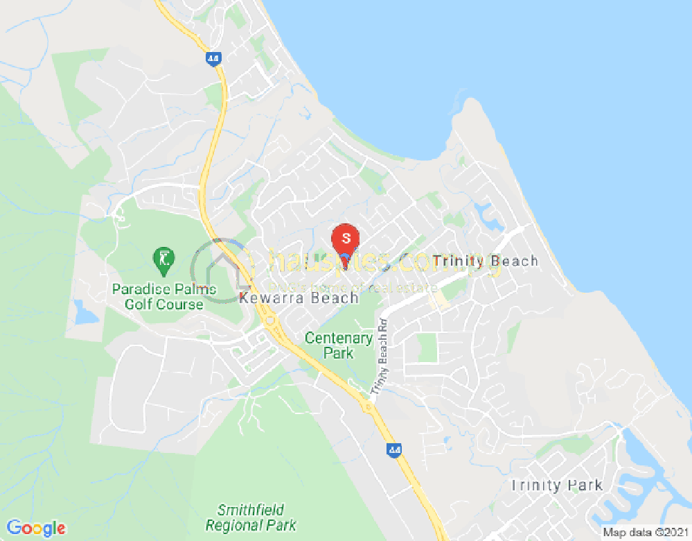Map of Kewarra Beach, Cairns & District, 4879, QLD