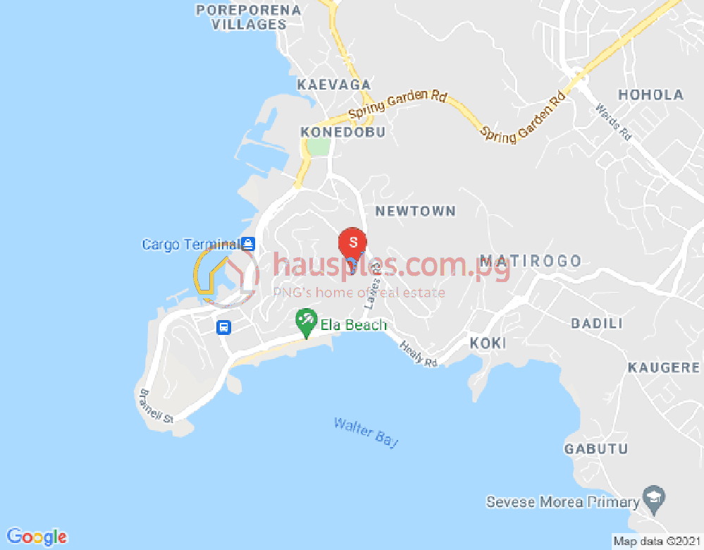 Map of 1/1 Healey Street, Touaguba Hill, Port Moresby, NCD