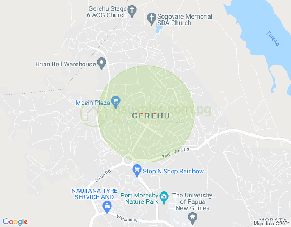 Map of Walala Compound Gerehu, Gerehu, Port Moresby, NCD
