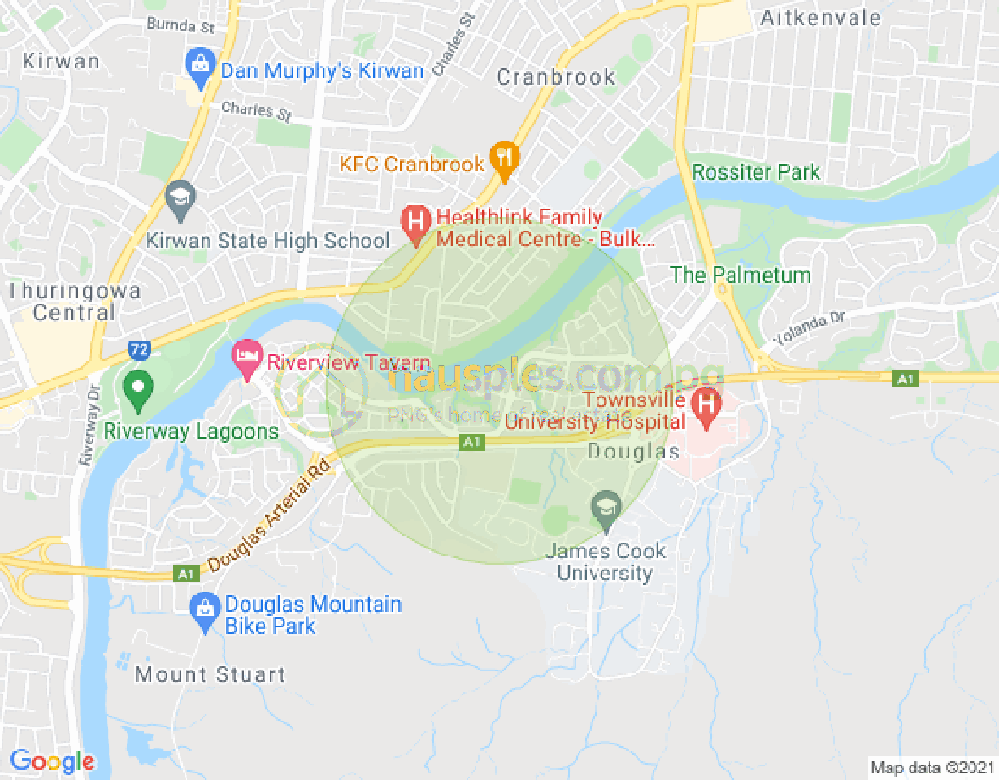 Map of 1 Harrington Court, DOUGLAS, Townsville & District, 4814, QLD