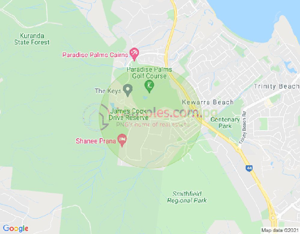 Map of 11 Green Avenue, KEWARRA BEACH, Cairns & District, 4879, QLD