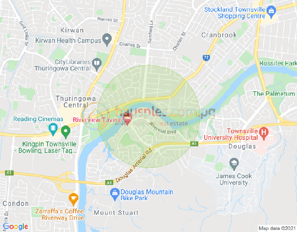 Map of 5 Rivergreen Circuit, DOUGLAS, Townsville & District, 4814, QLD