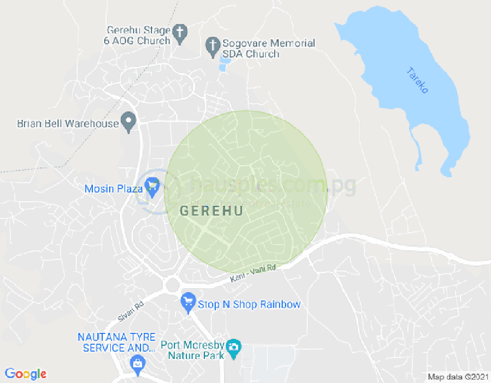 Map of 3 Lukas Crescent, Gerehu, Port Moresby, NCD