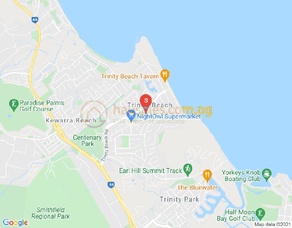 Map of Trinity Beach, Cairns & District, 4879, QLD