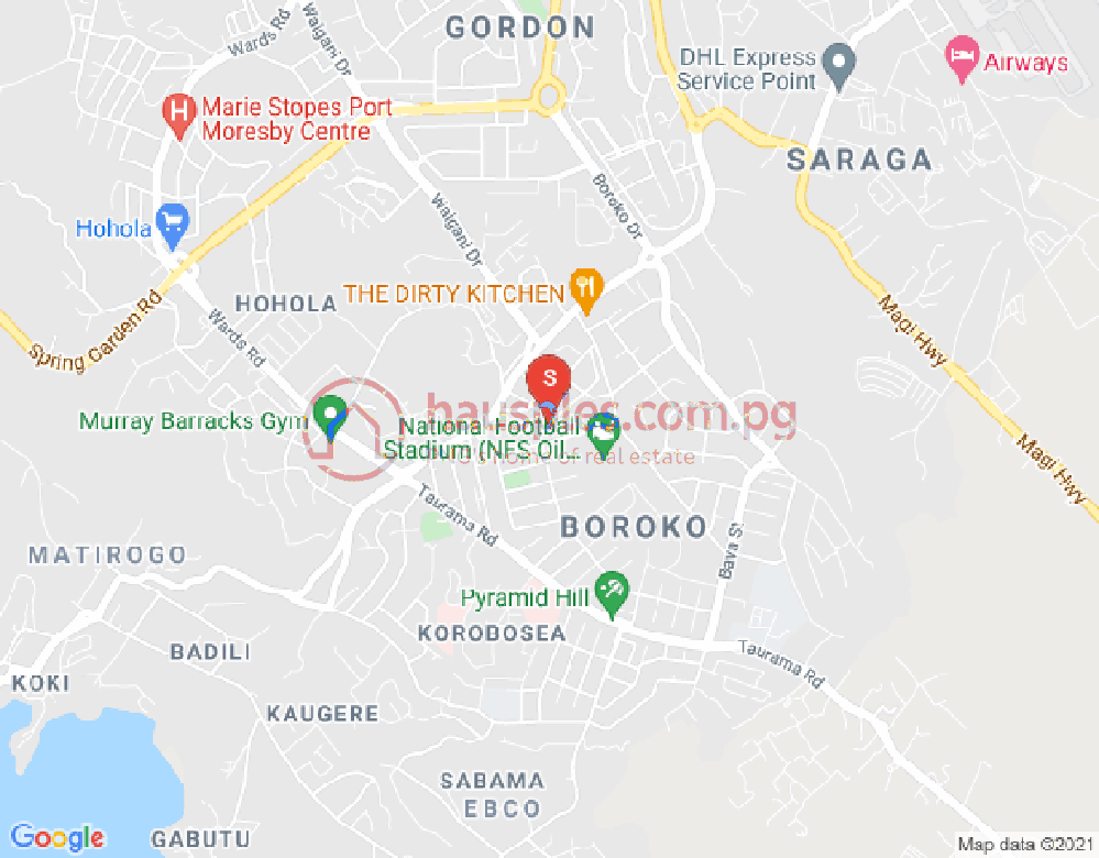 Map of Boroko, Port Moresby, NCD