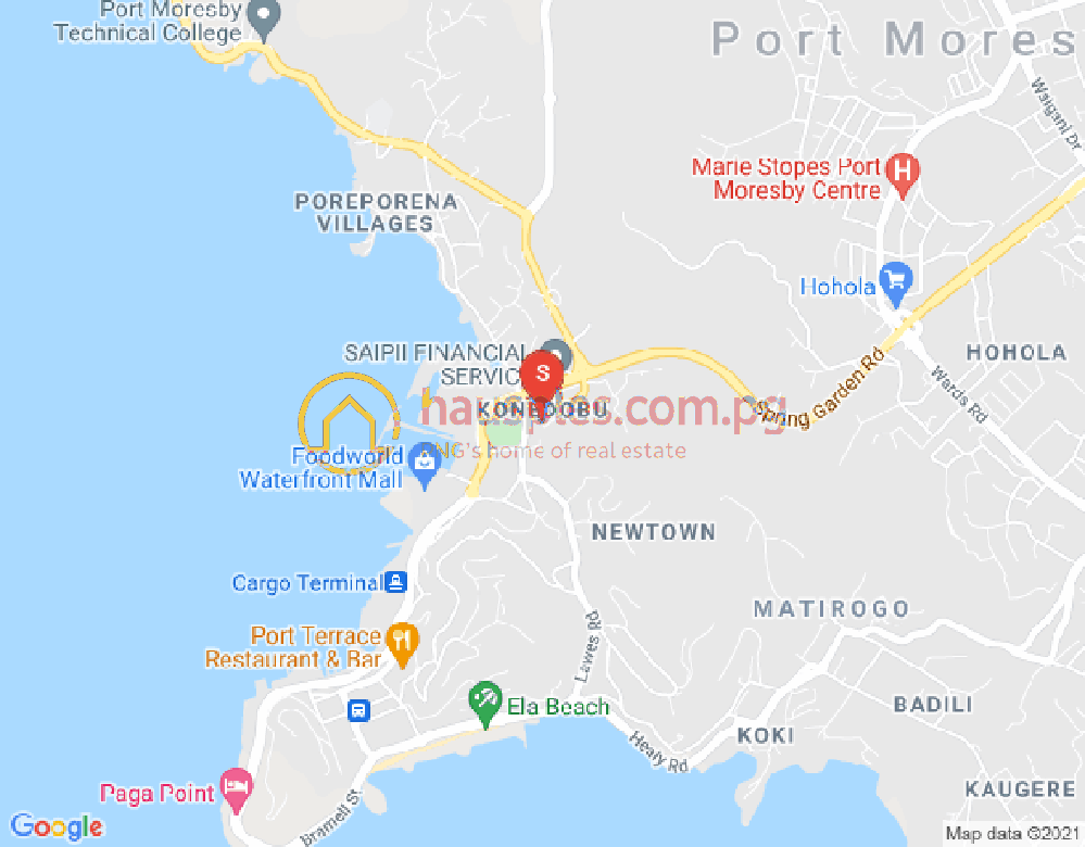 Map of Konedobu, Port Moresby, NCD