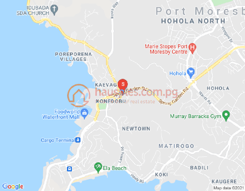 Map of Konedobu, Port Moresby, NCD