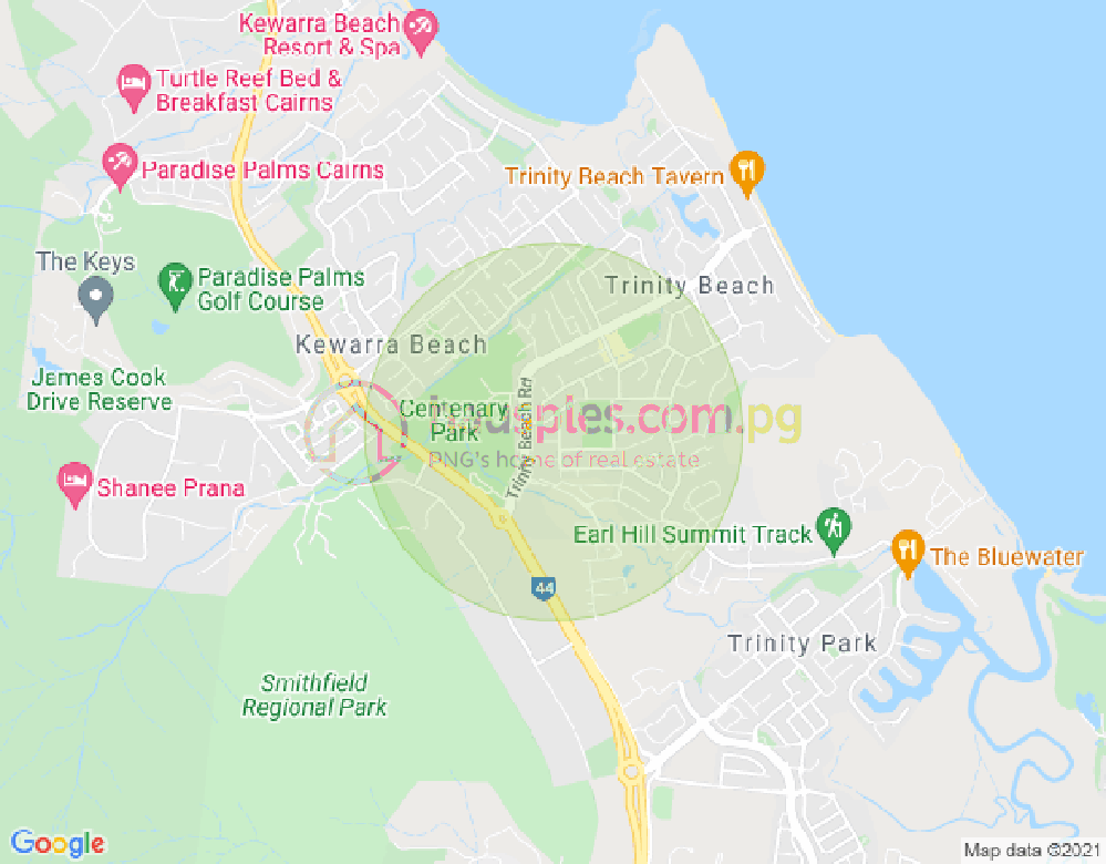 Map of 8A Wewak Street, TRINITY BEACH, Cairns & District, 4879, QLD