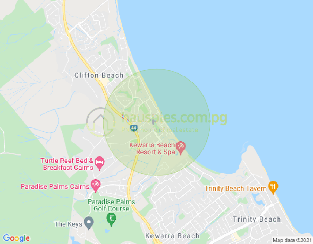 Map of 35 Batt Street, Clifton Beach, Cairns & District, 4879, QLD