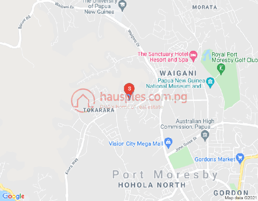 Map of Tokarara, Port Moresby, NCD