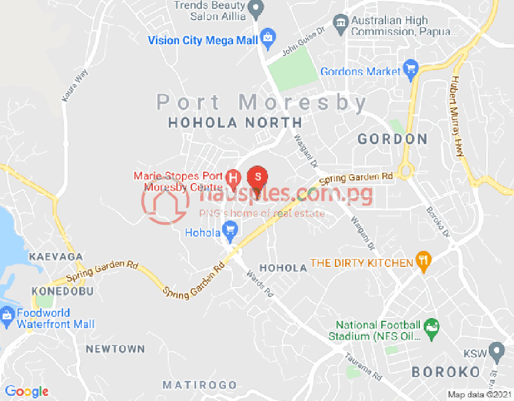 Map of Hohola, Port Moresby, NCD