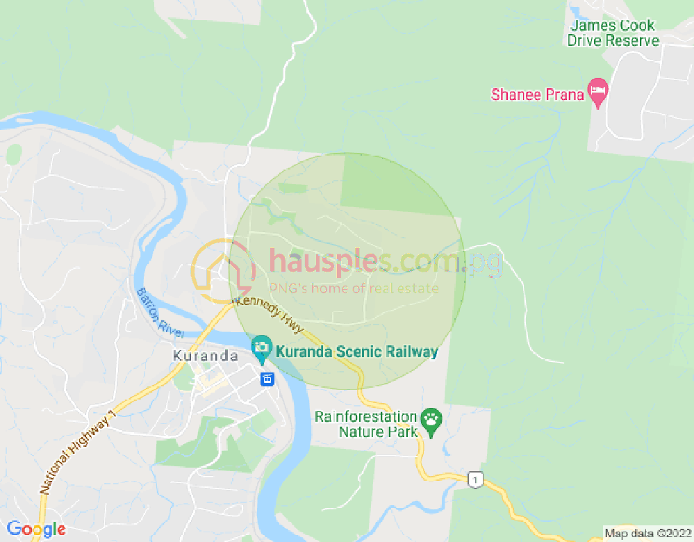 Map of 17 Bangalow Place, KURANDA, Far North Queensland, 4881, QLD