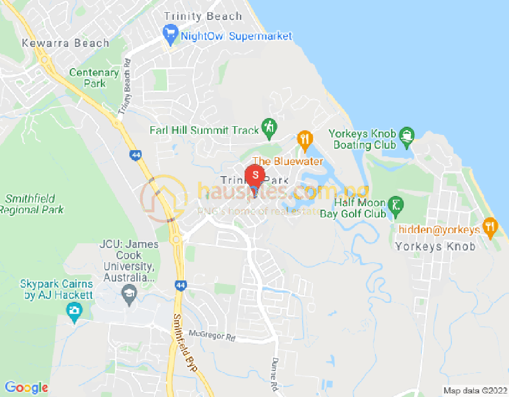 Map of Trinity Park, Cairns & District, 4879, QLD