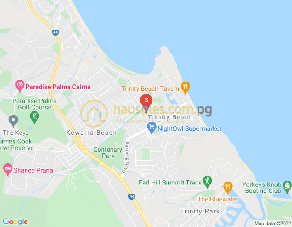 Map of Trinity Beach, Cairns & District, 4879, QLD