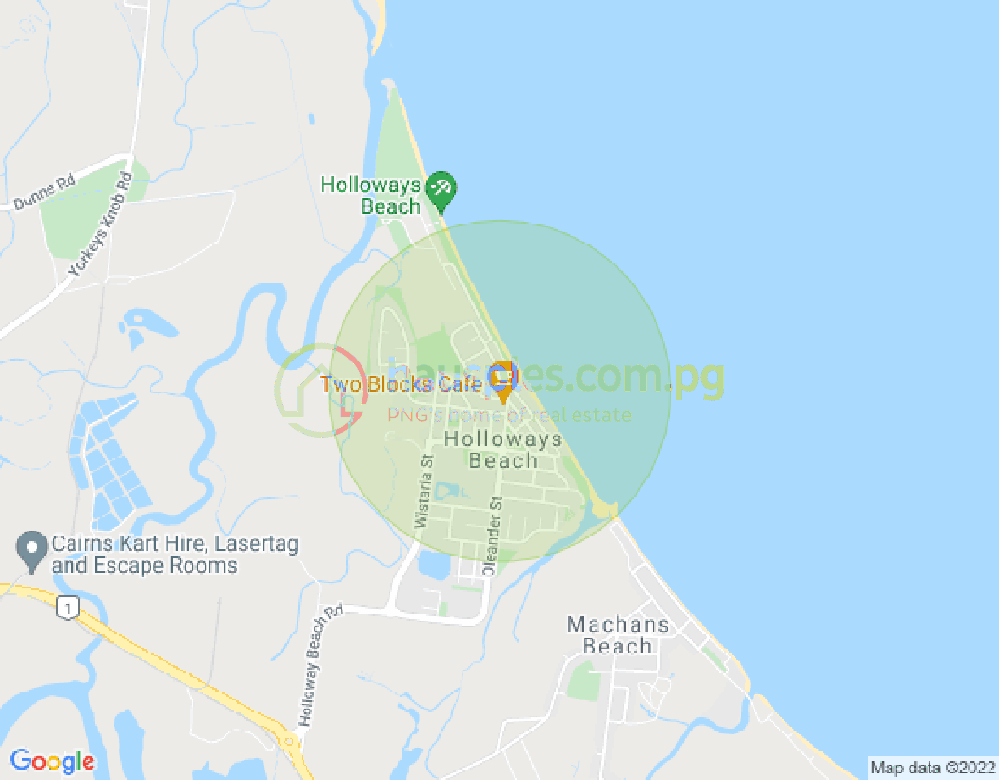 Map of 1/3 Guava Street, HOLLOWAYS BEACH, Cairns & District, 4878, QLD