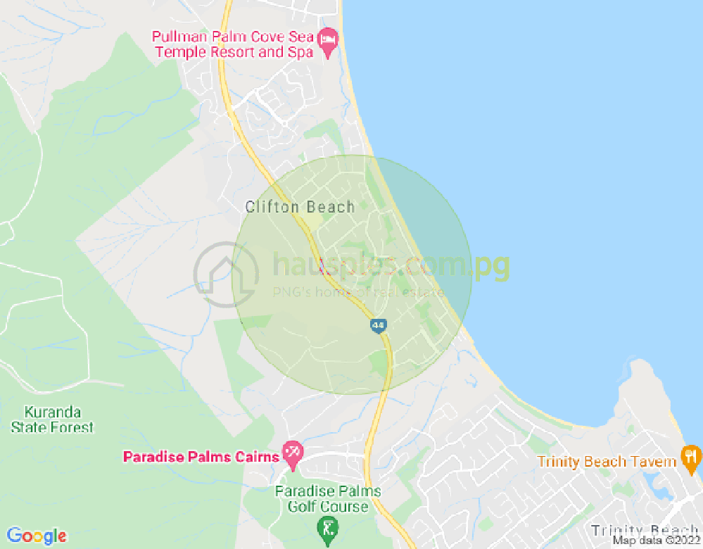 Map of 27 Bramble Street, CLIFTON BEACH, Cairns & District, 4879, QLD