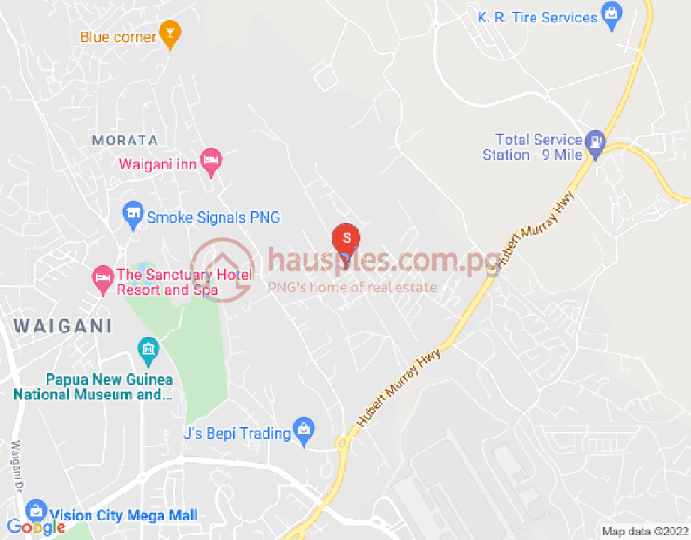 Map of 8 mile, Port Moresby, NCD