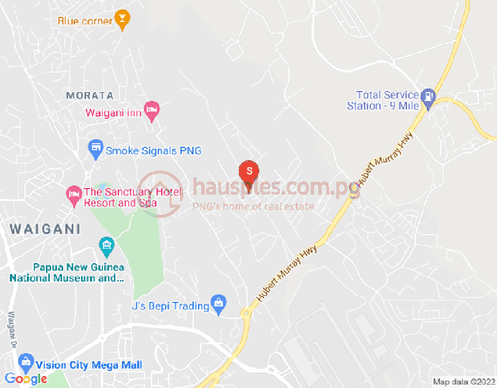 Map of 8 mile, Port Moresby, NCD