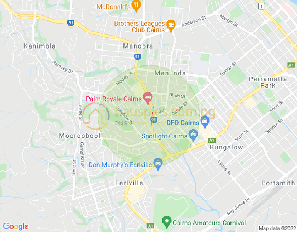 Map of 8 Ingham Court, MOOROOBOOL, Cairns & District, 4870, QLD