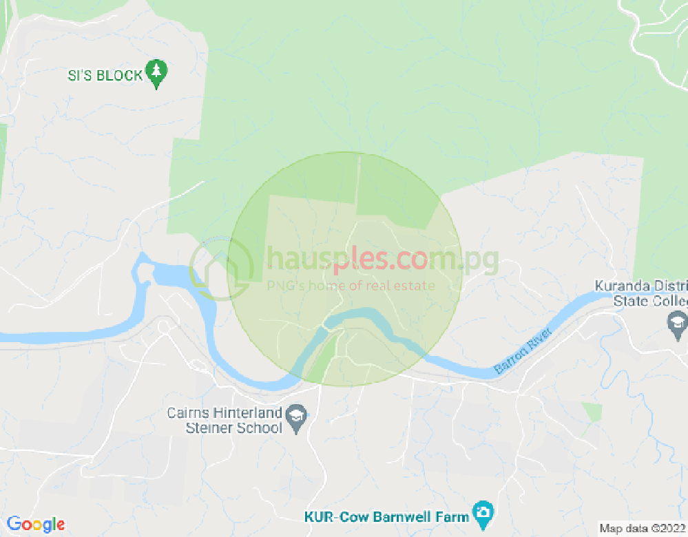 Map of 114 Hickory Road, KURANDA, Far North Queensland, 4881, QLD