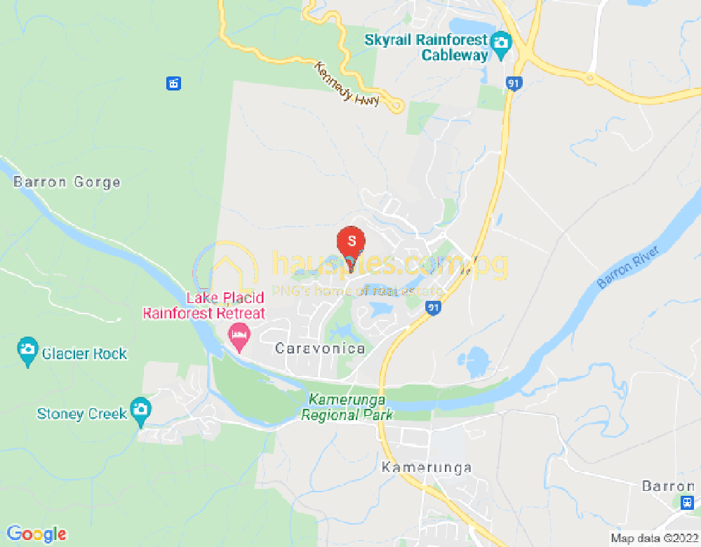 Map of Caravonica, Cairns & District, 4878, QLD